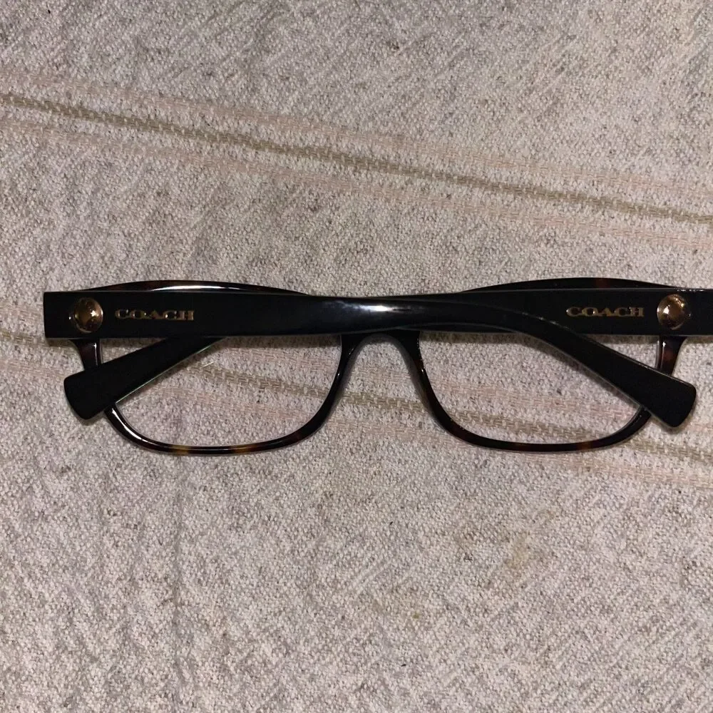 Coach Women's Reading Glasses EUC W/Case Non Prescription Tortoise Brown